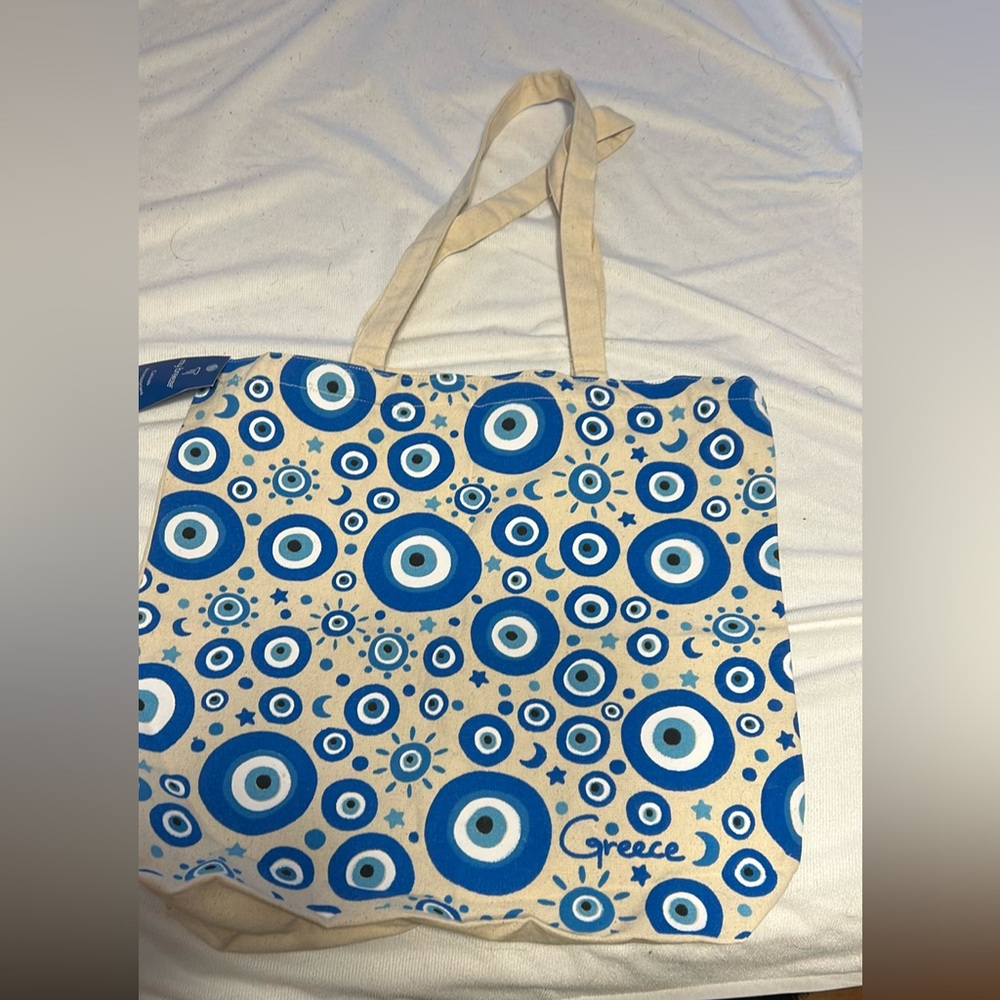 Evil Eye Tote Bag AUTHENTICALLY Bought in Greece